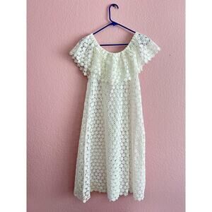 NWT Eberjey Mediterranean Dream Elaina Midi Cloud Dress Size Medium Crochet
